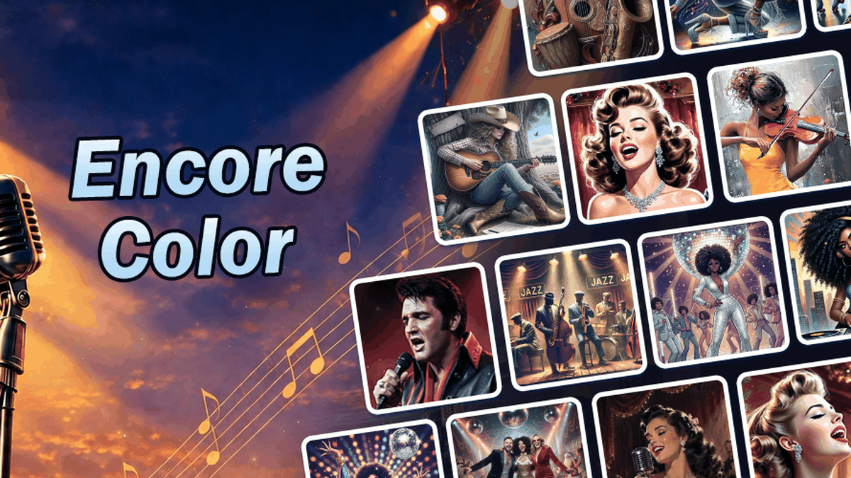 Encore Color By Number Games gameplay screenshot