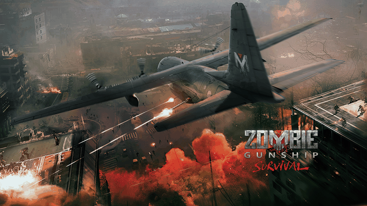 Zombie Gunship Survival: AC130 gameplay screenshot
