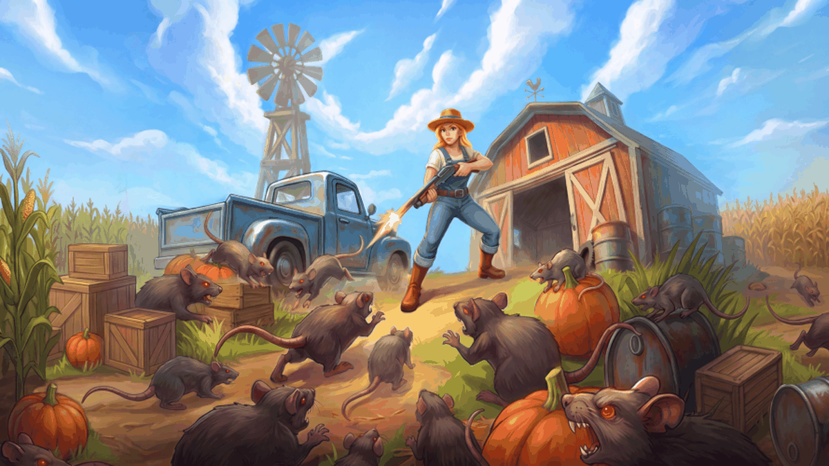 Rat Raid: Farm Defence gameplay screenshot